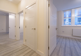 Demolition of the majority of existing building, reconstruction and extensions, conversion into 4 new flats at upper floors and commercial unit at the GF. Project image