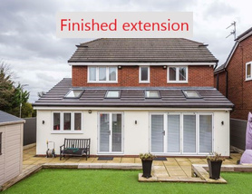 Large wraparound single storey extension Project image