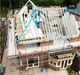 Bungalow to house conversion.  Project image