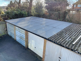 Asbestos roof replacement.  Project image
