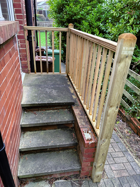 Stone wall & Timber railings Project image