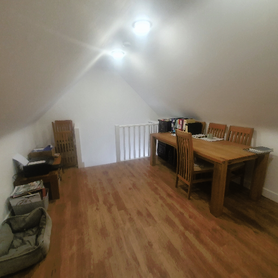 Double garage with office and bathroom above  Project image