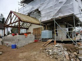 Large sunroom and two-storey side extension Project image