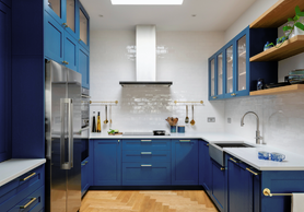 The Cotton Barratt Project | Bold, Vibrant, Shaker Style Kitchen Project image
