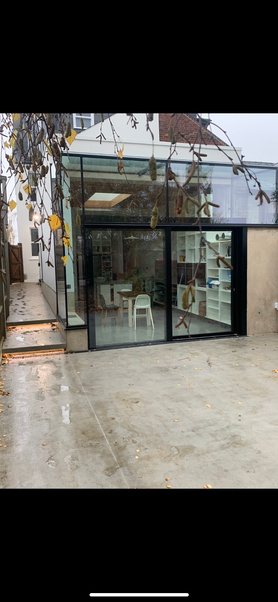 Hitchin. Large extension.  External detached gym  Project image