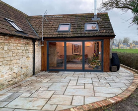 Shed Conversion & Patio Project image