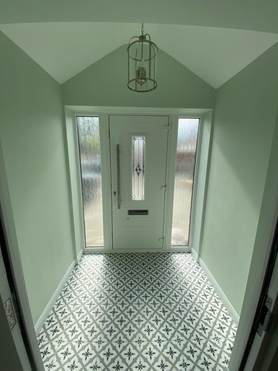 Front porch, driveway and external renovations.  Project image