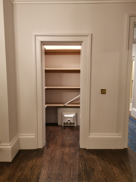 Oak shelves to wardrobe/dressing room Project image