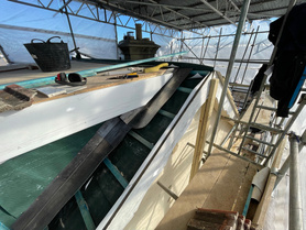 Tiled roof installation. Flat roof installation.  Project image