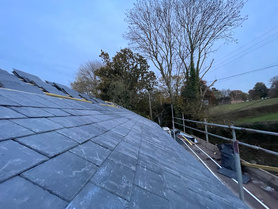 Slate roof Installation.  Project image