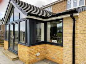 large rear extension with glass gable  Project image
