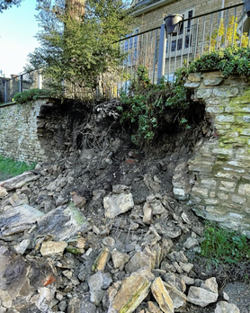Fallen Limestone Wall Re-build  Project image
