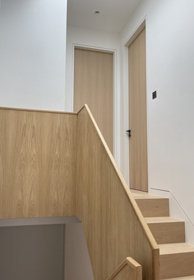 Converting two flats back into a family home including rear wrap around extension, loft conversion and back to brick interior and exterior refurbishment Project image