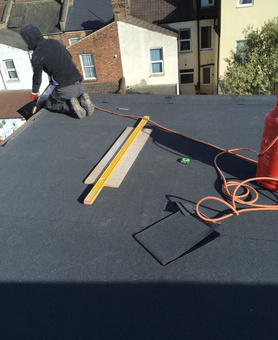 New roofing on extension Project image