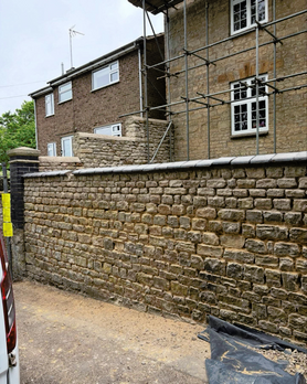 Brick & Stone Boundary Wall Restoration  Project image