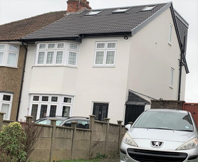 Loft Conversion I External insulation I Silicone Rendering Project image