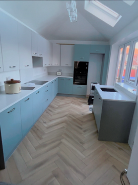 old conservatory/new kitchen extension Project image