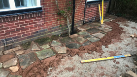 stone wall and patio  Project image