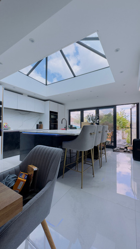 Rear extension gardens media walls  Project image