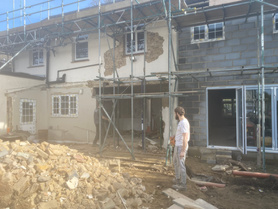 double storey side extension with porch Project image