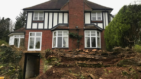 stone wall and patio  Project image