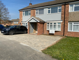 Front porch, driveway and external renovations.  Project image