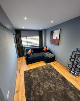 Garage converted into a cinema room ready for them winter nights 🎥 🍿 Project image