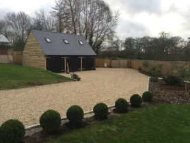 Garage base and hard landscaping  Project image