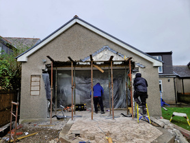 Structural opening for bi-fold doors Project image