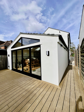 rear extension , annex , gym , landscape,house insulation & render  Project image