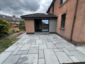 Patio, door slap though with aluminium patio doors fitted Project image