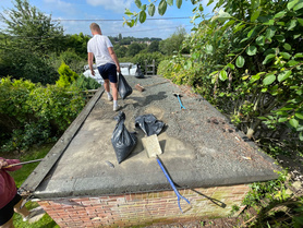 Flat roof installation.  Project image