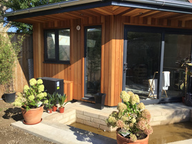  TIMBER FRAME: Garden Office with timber frame and   Natural Fibre materials ( Sustainable Construction) Project image