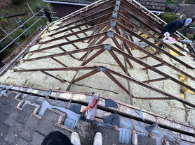 Interlocking tile roof.  Project image