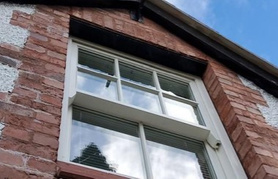 Detached double garage with accommodation above for use as a gym Project image