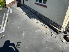 Flat roof ventilation repair.  Project image