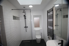 Ground floor rear extension with main house suspended floor structural refurbishment. Project image