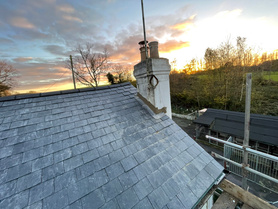 Slate roof Installation.  Project image