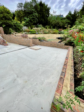 Swimming pool shower block and terrace Project image