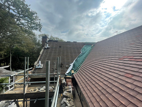 New tiled roof. Project image