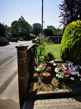 Front Boundary Wall with Brick Piers, Flemish Bond & Gate Provision Project image