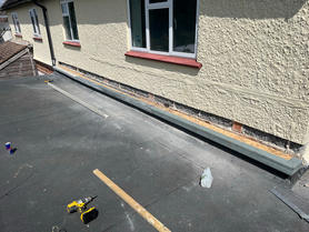 Flat roof ventilation repair.  Project image