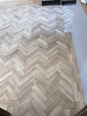 Solid Oak Parquet Flooring Project image