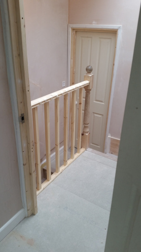 Installation of stairs, painting hallway  Project image