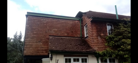 Complete replacement of all soffit, fascia + guttering.  Project image