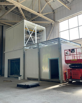 Leeds East Airport nearly coming to a finish, Reverberation rooms looking spot on.  Project image