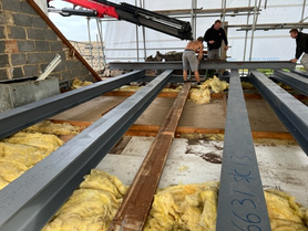 double dormer loft conversion/heavy steel and formwork Project image