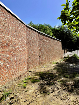 Brick boundary wall Project image
