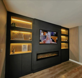 Dark Panel media Wall  Project image