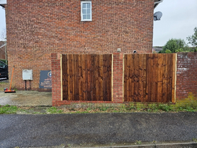 Brick Pier Rebuild & Fence Installation – Boundary Upgrade Project image